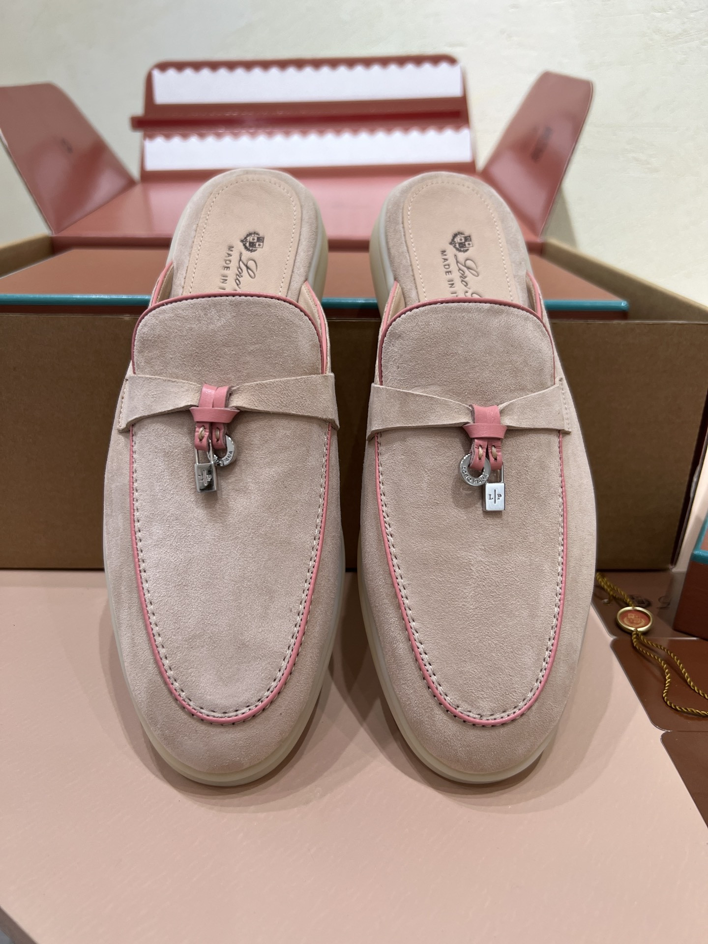 UA Loro Piana Babouche Charms Walk Loafers