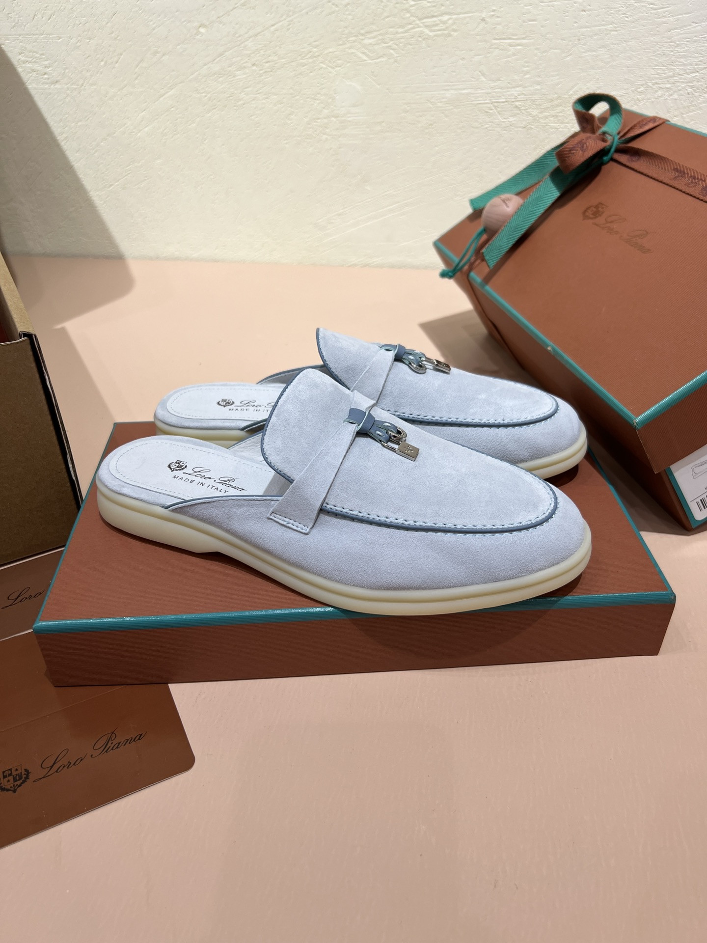 UA Loro Piana Babouche Charms Walk Loafers