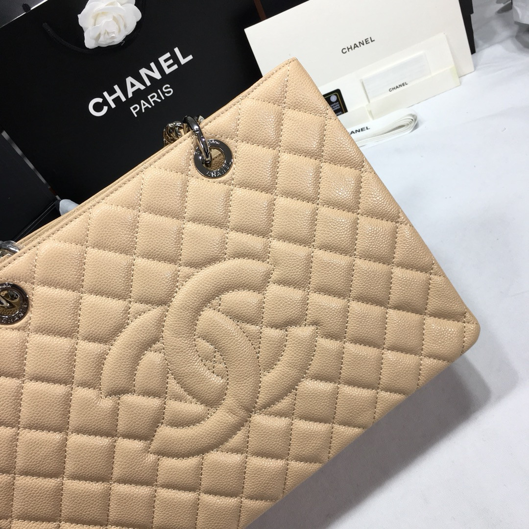 CHANEL GST CAVIAR LEATHER HARDWARE 24X33X13CM