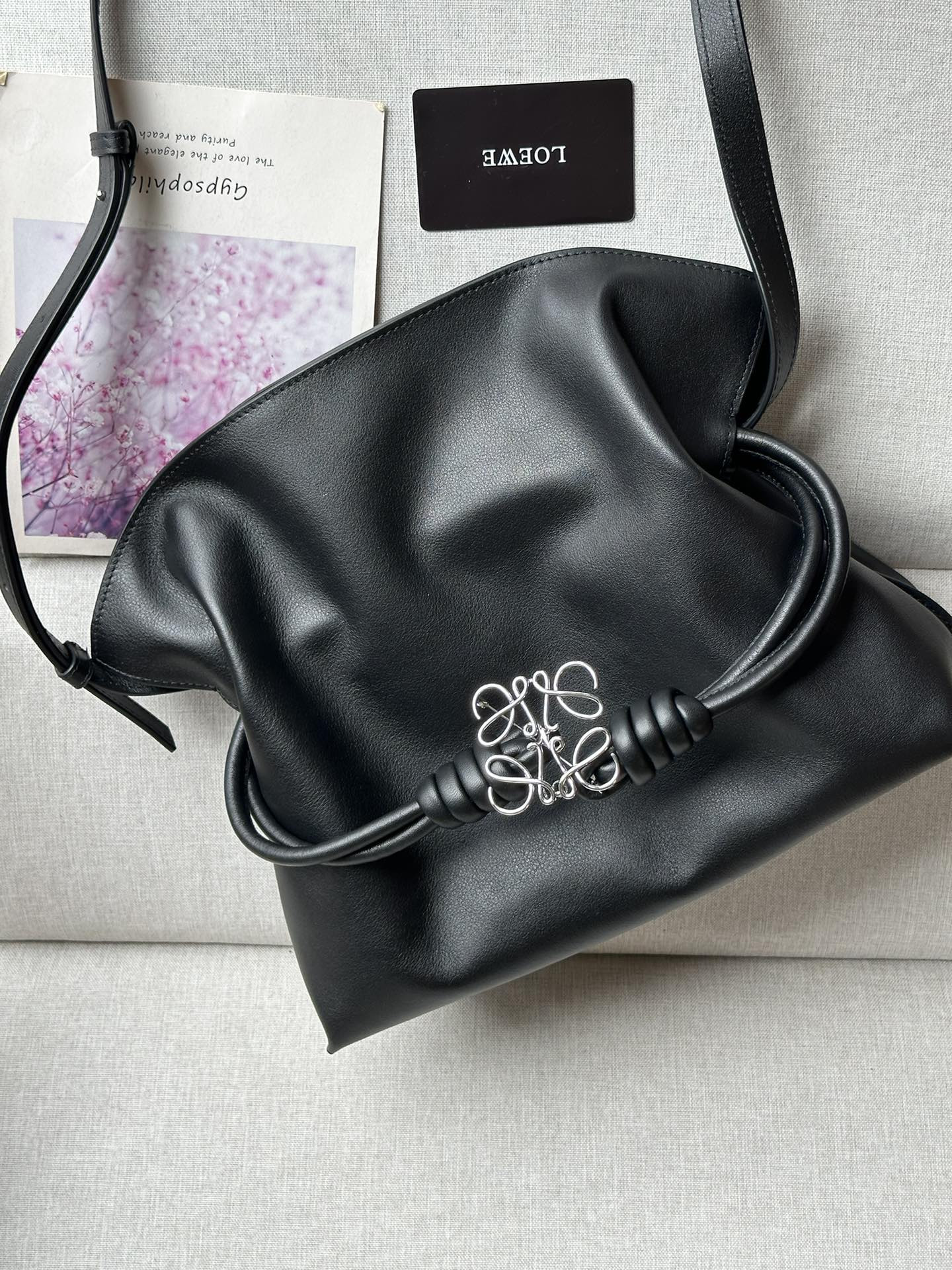 LOEWE Medium Flamenco clutch in nappa calfskin 30x24.5x10.5cm