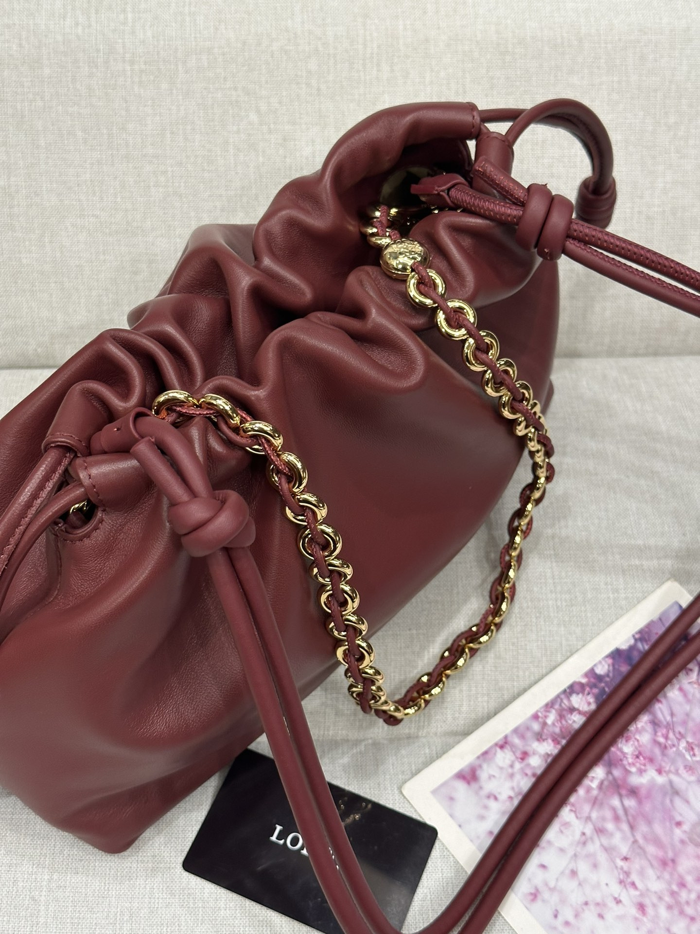 LOEWE Medium Flamenco purse in mellow nappa lambskin 30x10.5x20cm