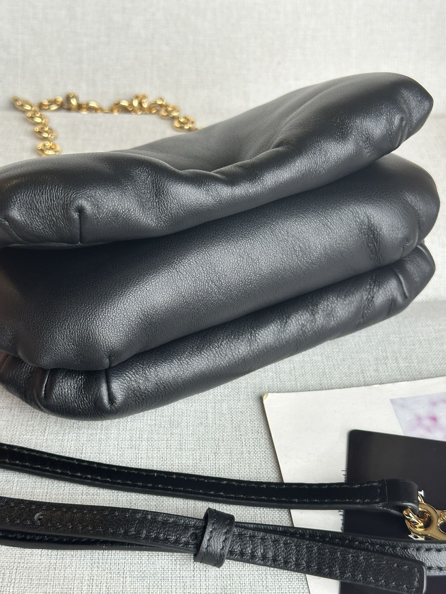 LOEWE Mini Puffer Goya bag in shiny nappa lambskin 20x13x6cm