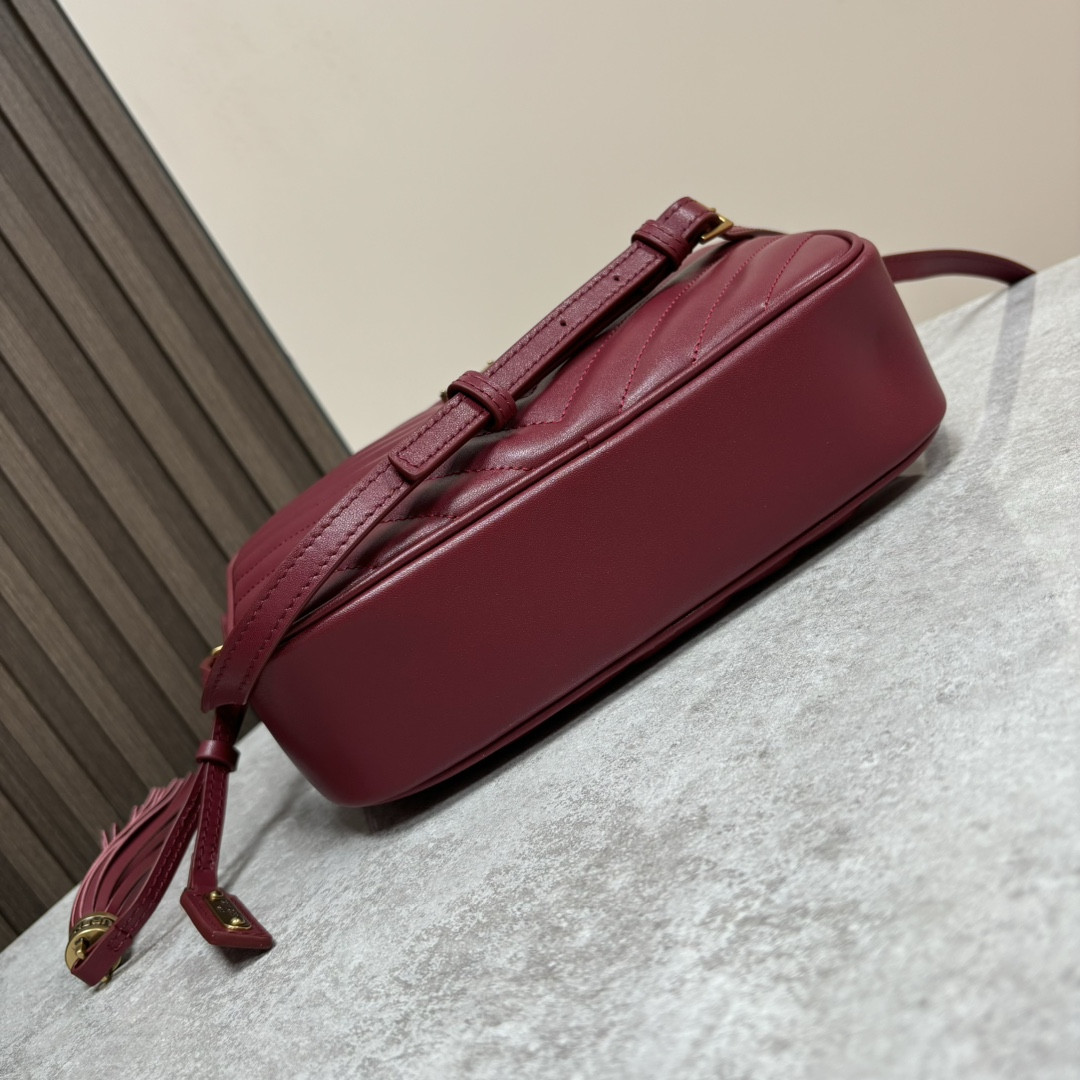 YSL LOU camera bag in quilted leather 23x16x6cm