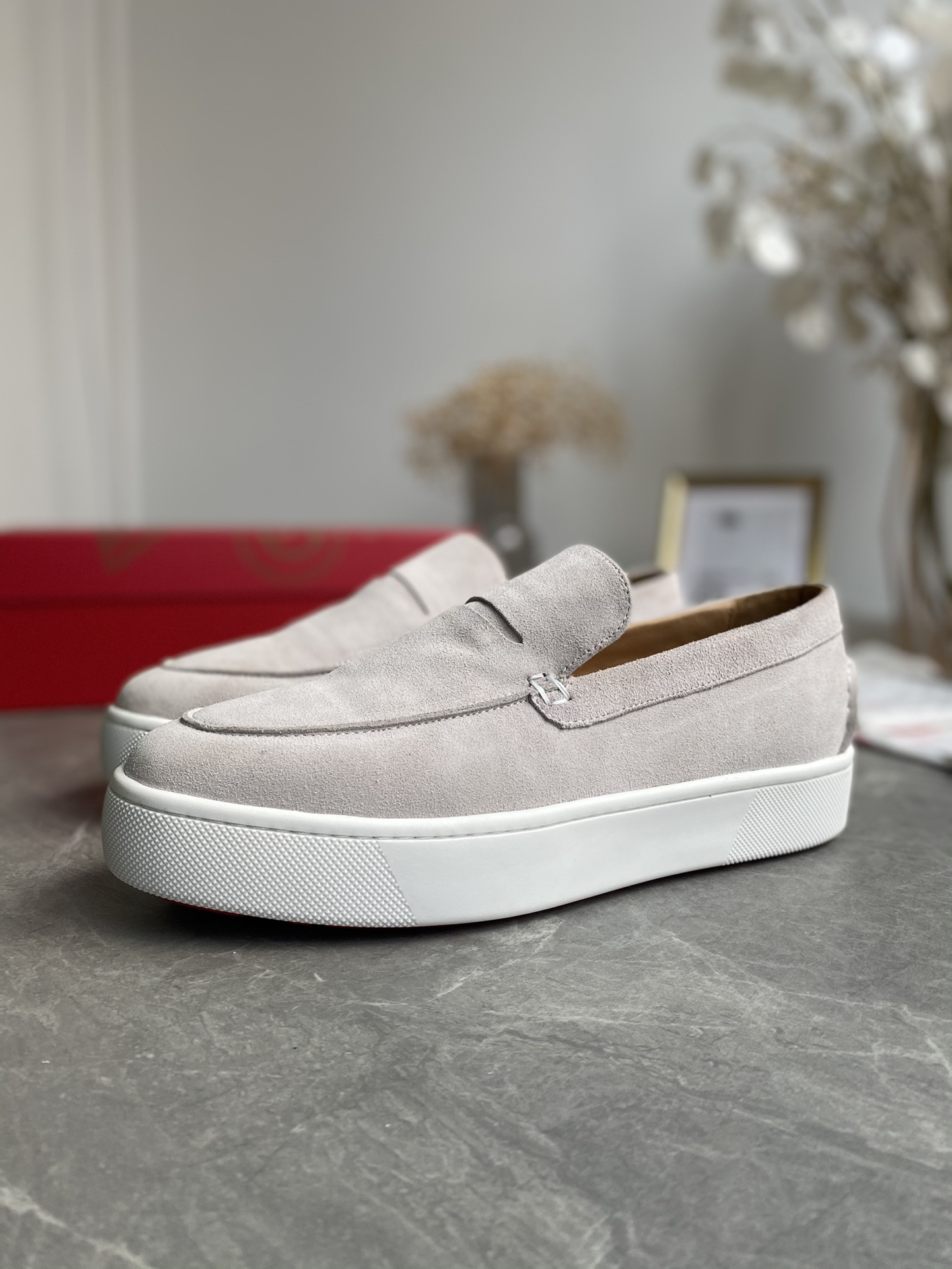 UA Christian Louboutin thick-soled loafers