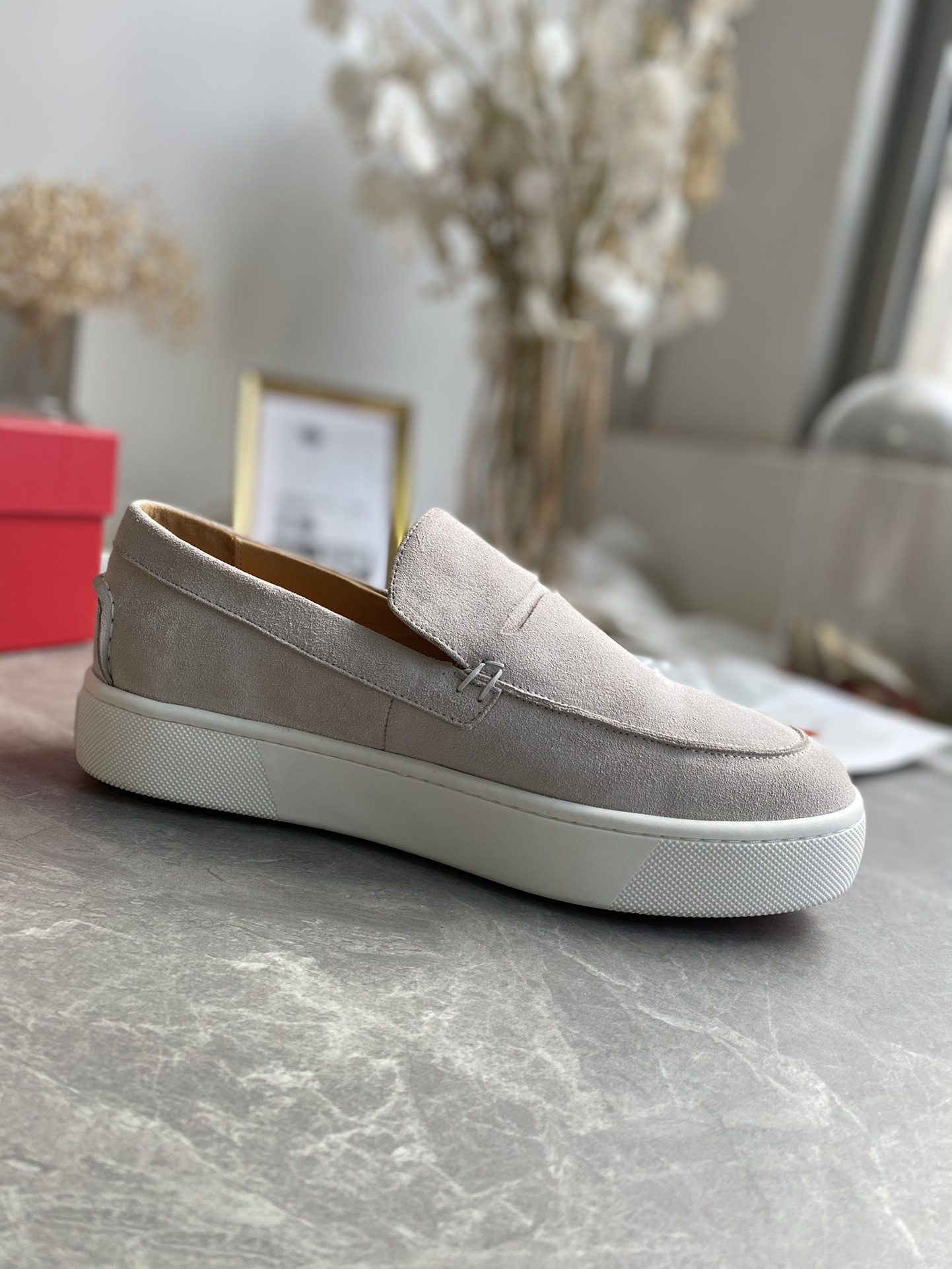 UA Christian Louboutin thick-soled loafers