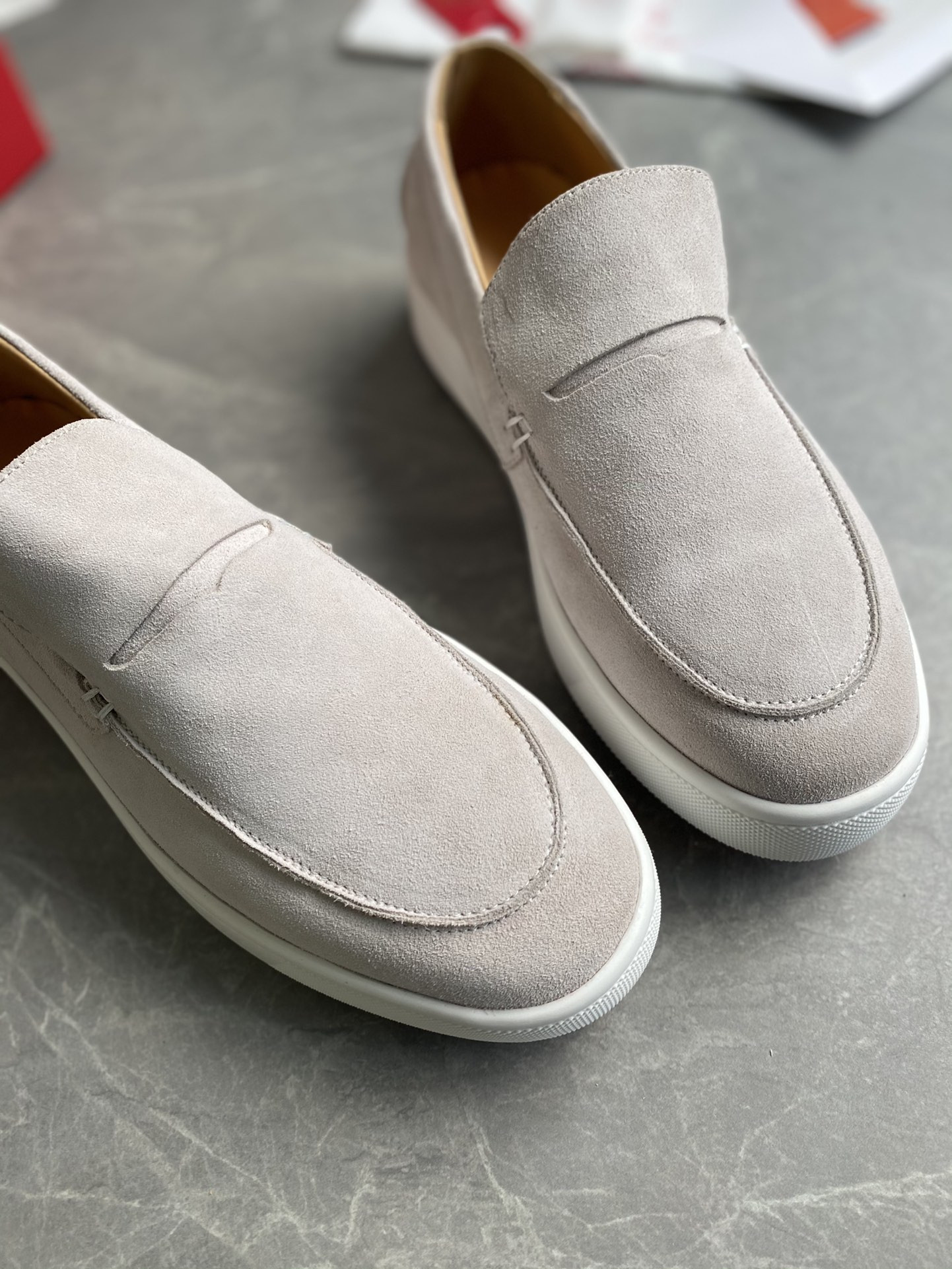 UA Christian Louboutin thick-soled loafers