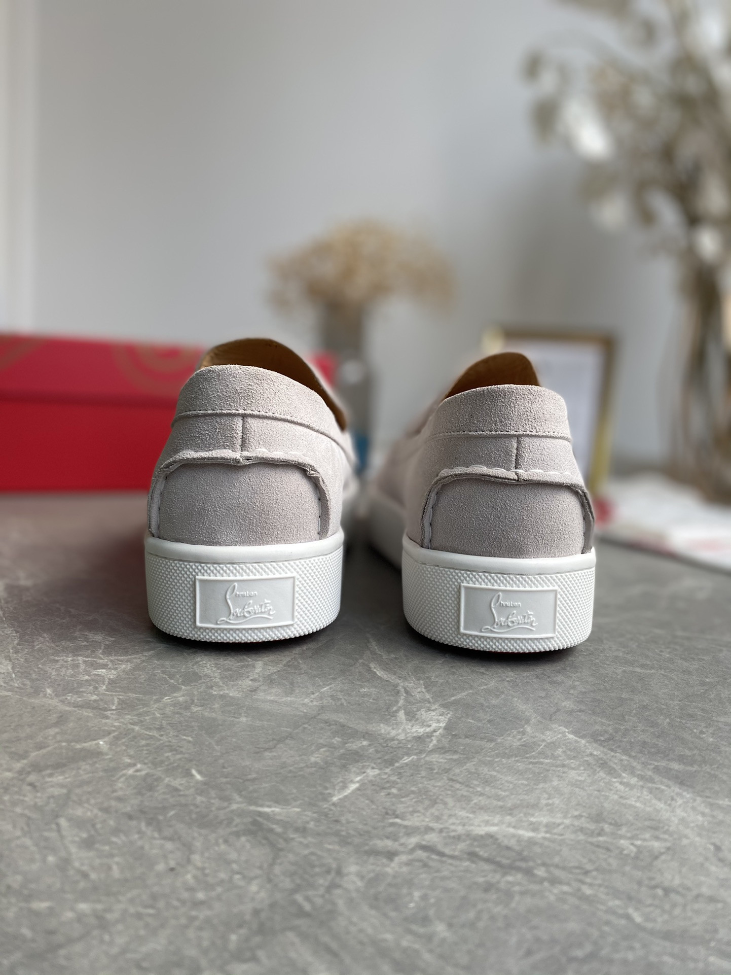 UA Christian Louboutin thick-soled loafers