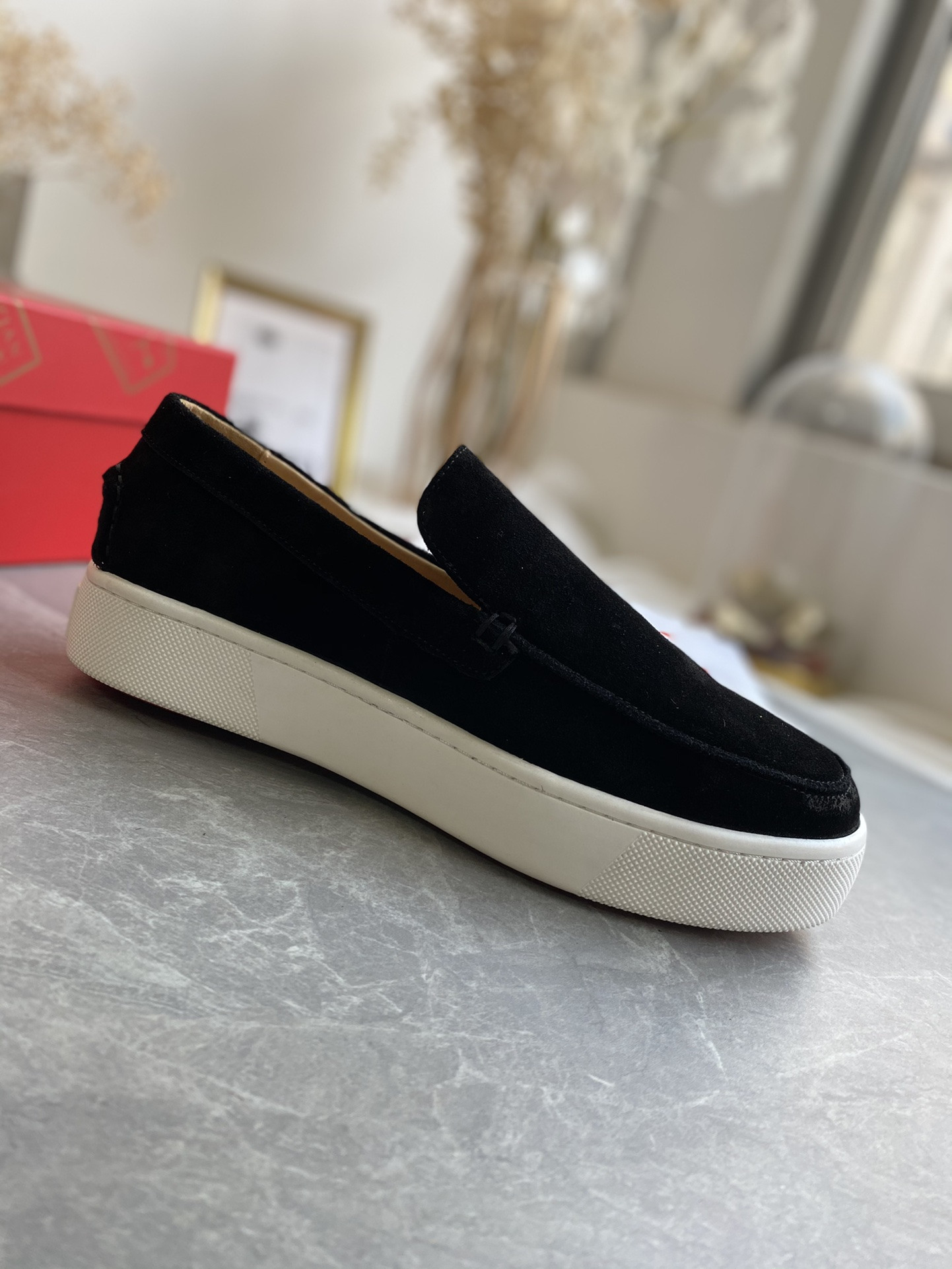 UA Christian Louboutin thick-soled loafers