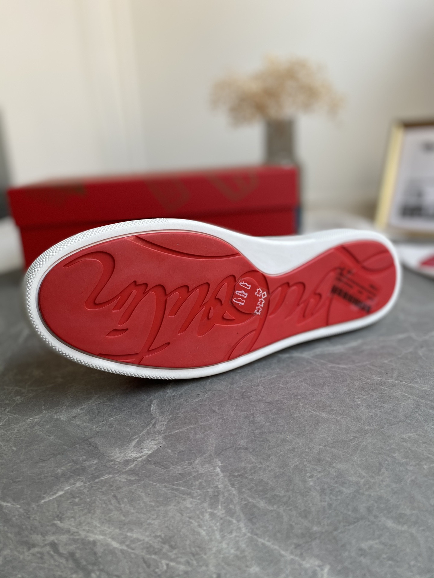 UA Christian Louboutin thick-soled loafers