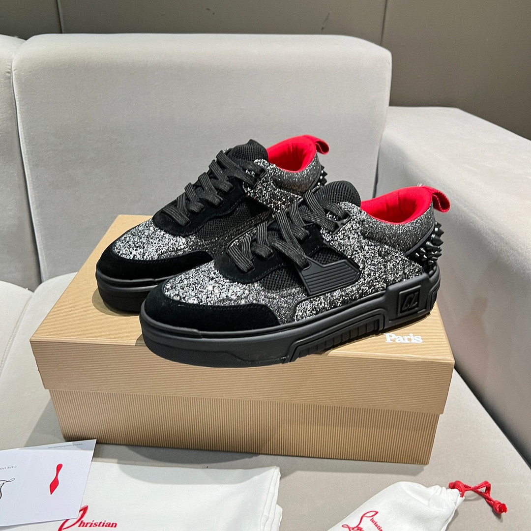 UA Christian Louboutin 2024 [New]ASTROLOUBI Unisex Thick-Soled Sneakers