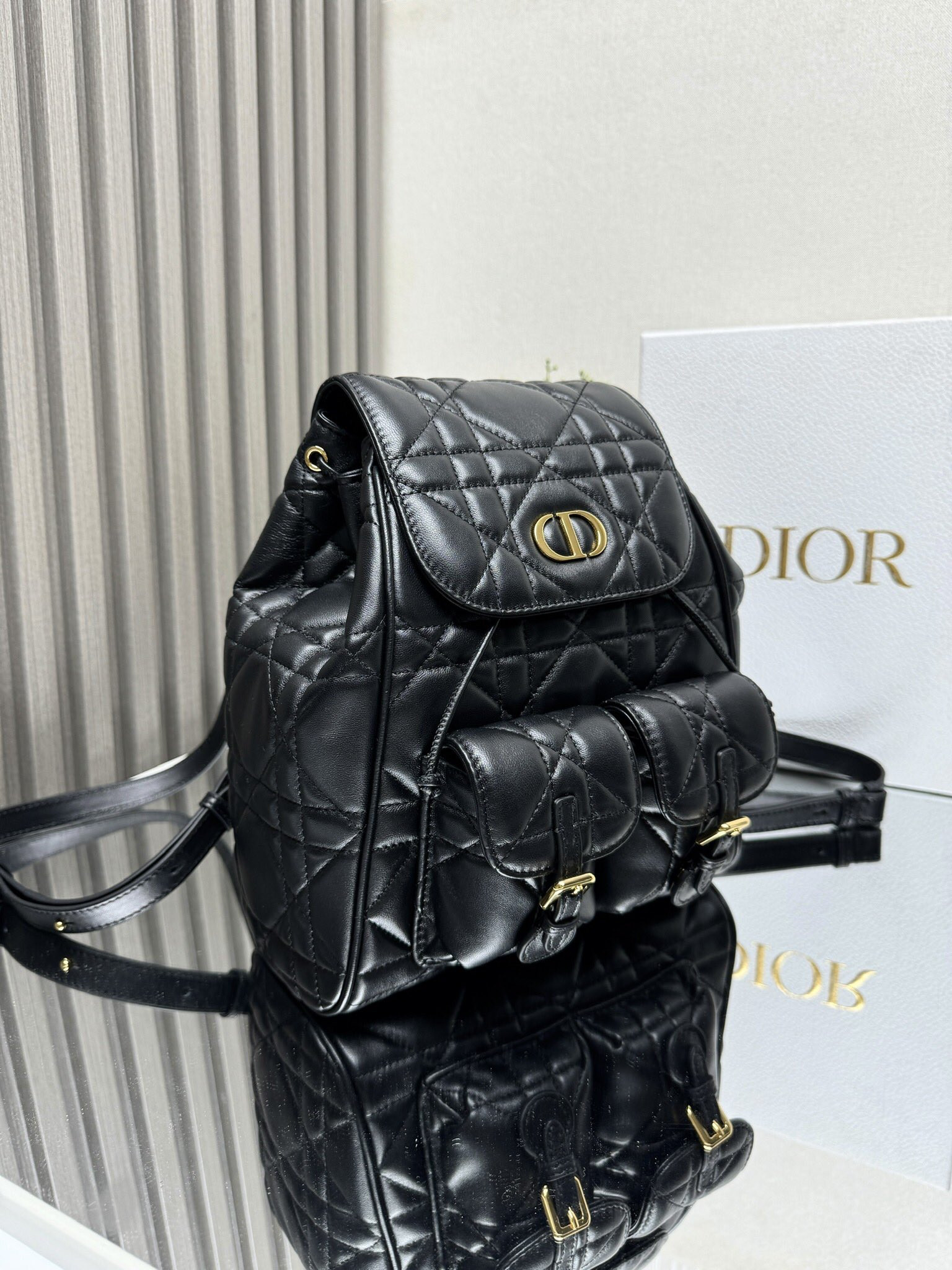 Dior Caro Backpack Medium 23 x 26.7 x 12.5 cm