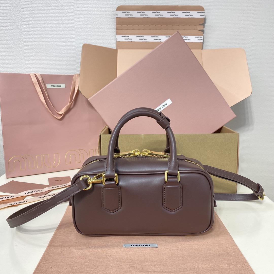 Miu Miu Arcadie leather bag 10.5x22x7.5cm