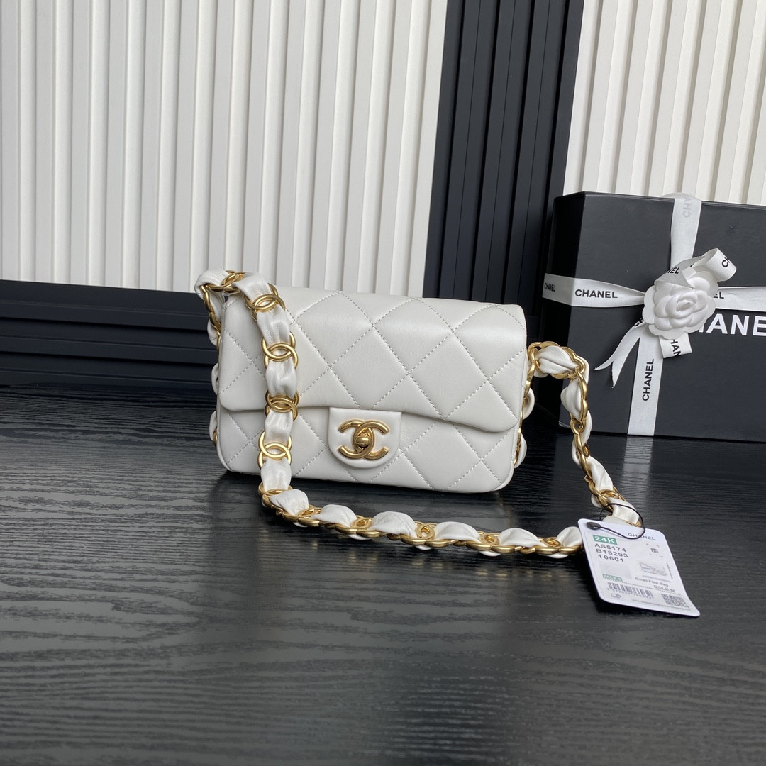 CHANEL FALL-WINTER 2024-25 SMALL FLAP BAG 13x21x7cm