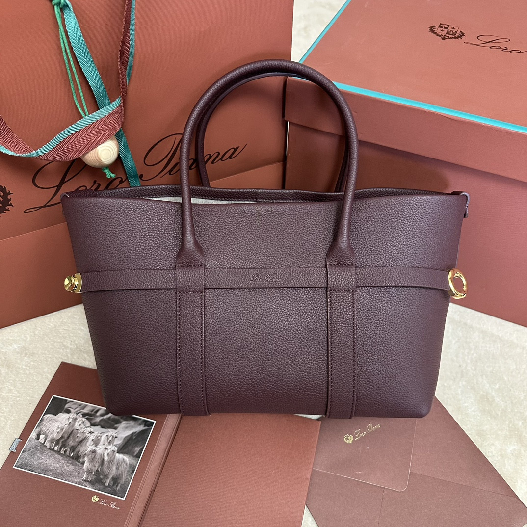 Loro Piana Small Ghiera Shopper 28x19x12cm