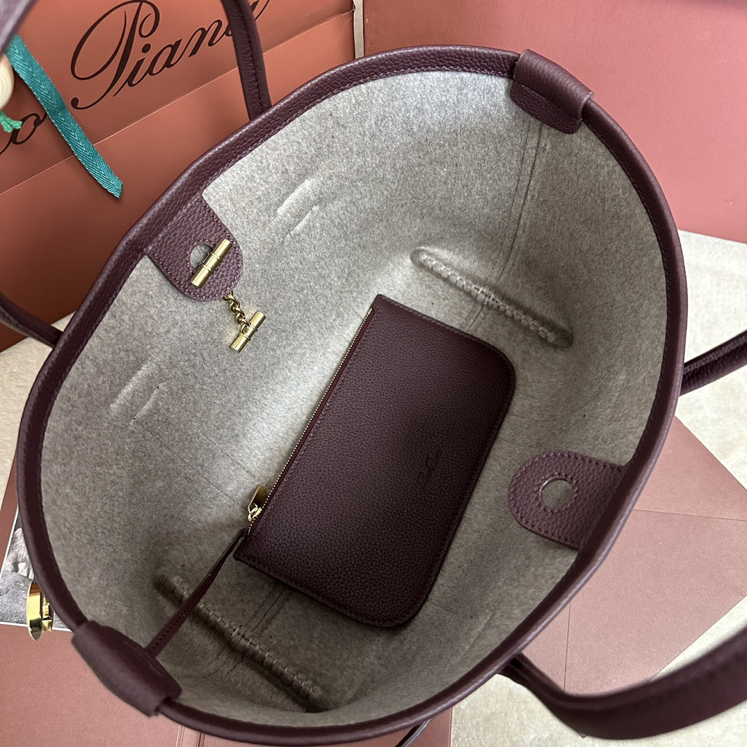 Loro Piana Small Ghiera Shopper 28x19x12cm