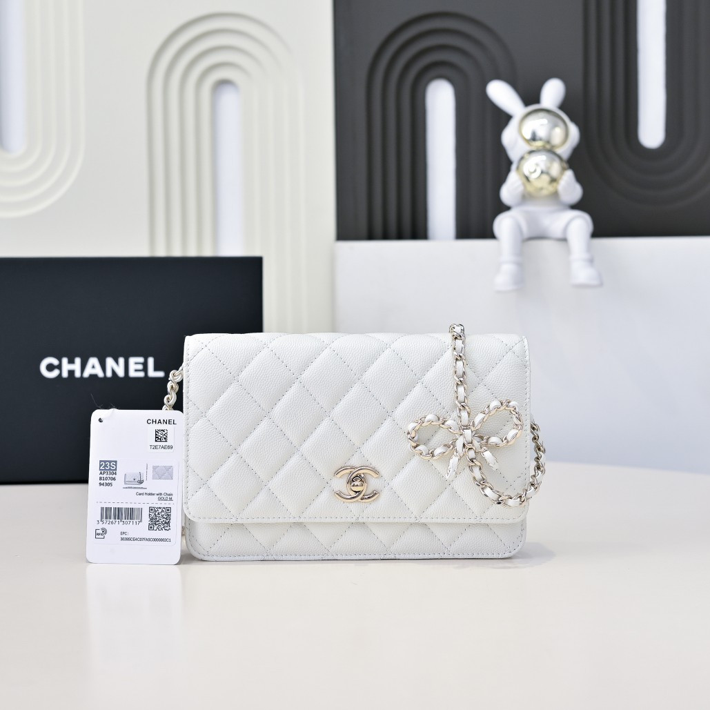 CHANEL WOC CLASSIC WALLET ON CHAIN 12.3x19.2x3.5cm
