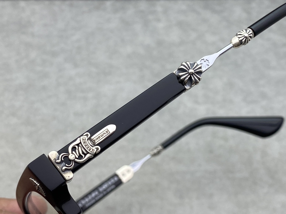 Chrome Hearts Glasses BKSS 53-19-143
