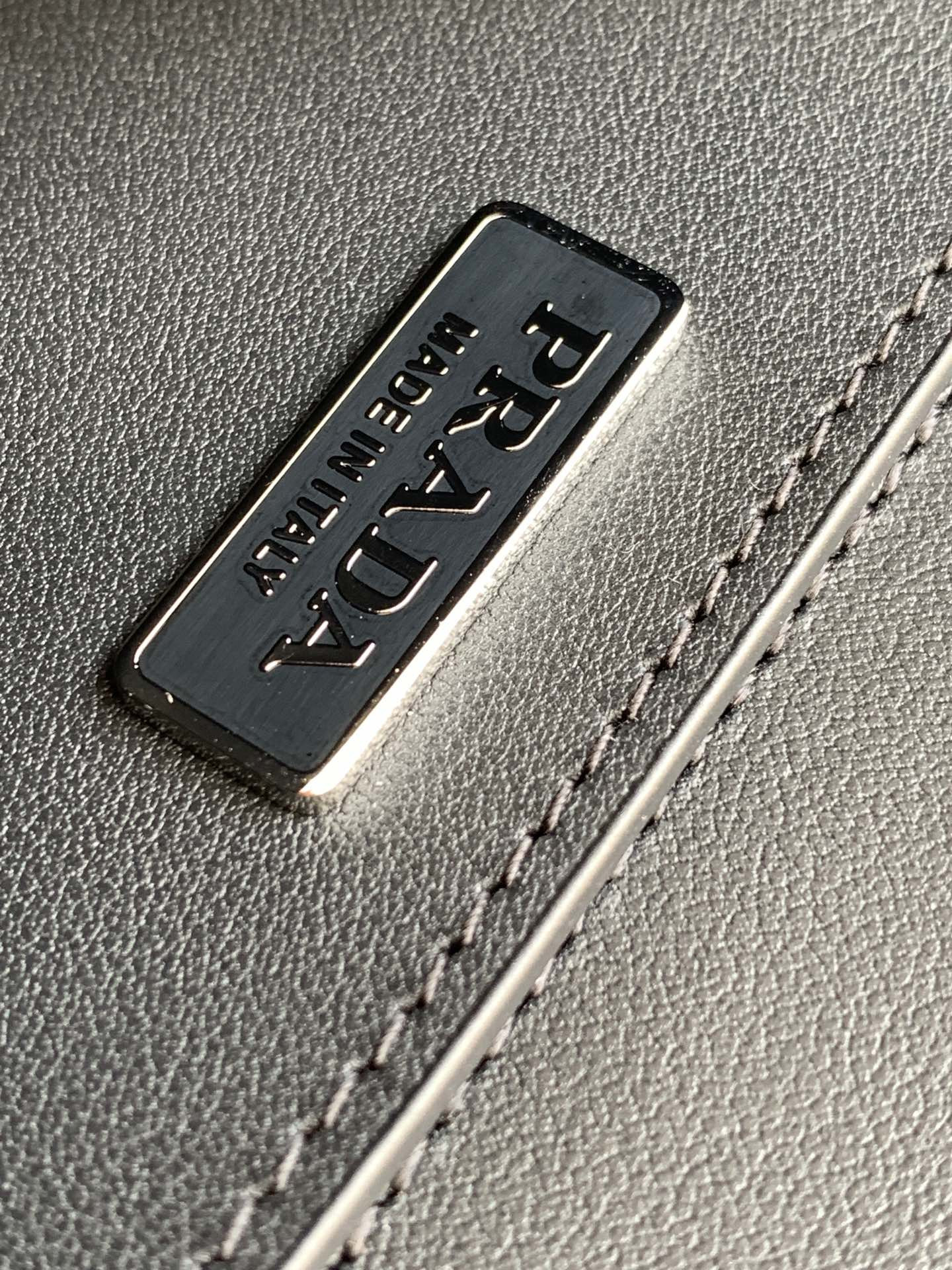 Prada Brushed Leather Shoulder Bag 17x 9.5x3.5cm