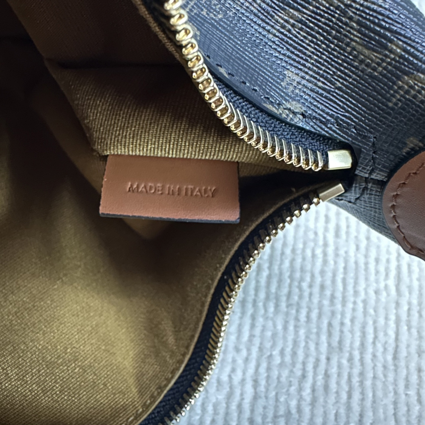 Celine Teen CELINE Lulu in Triomphe canvas and calfskin 21x24x5cm