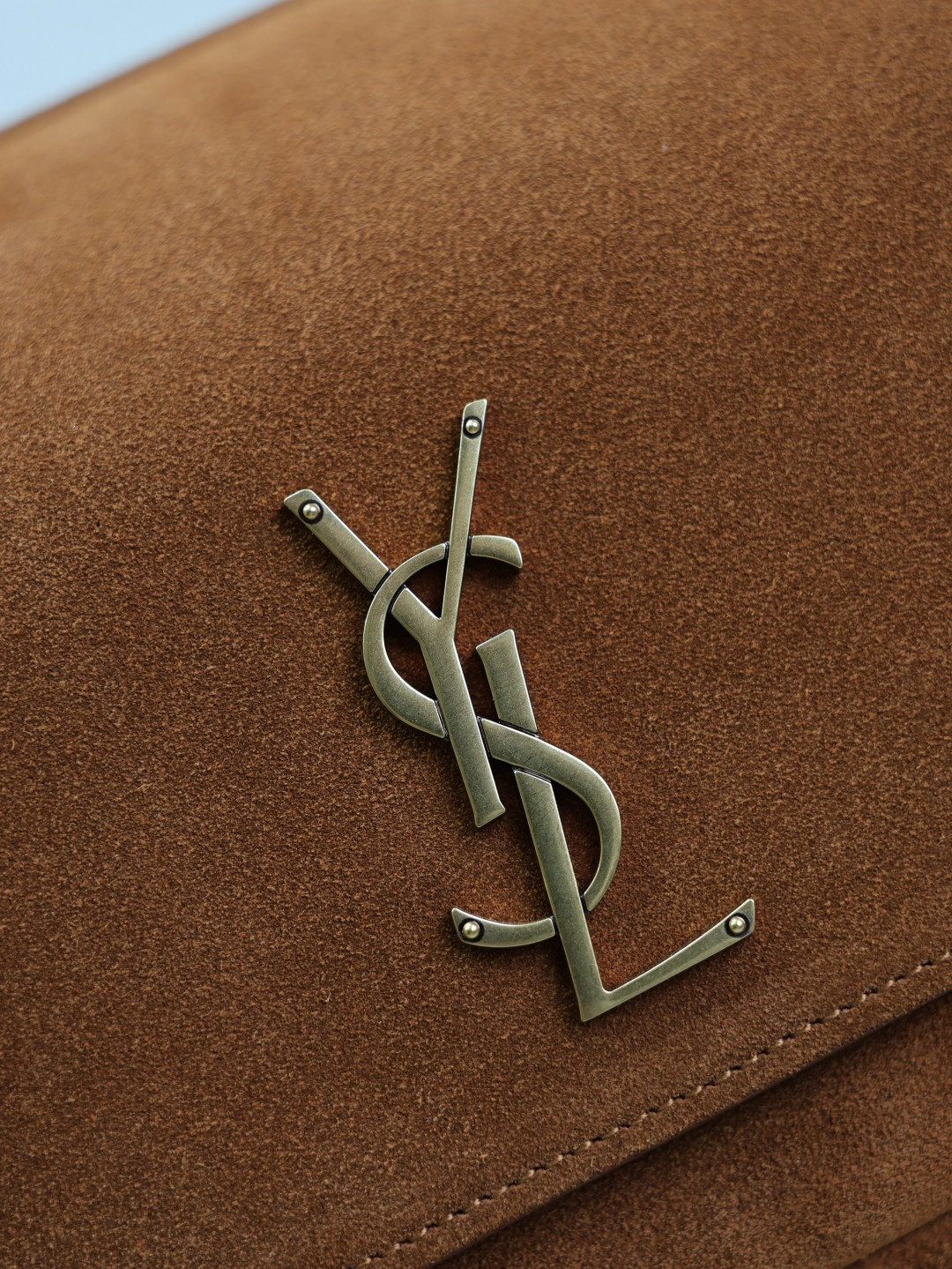 YSL NIKI satchel in suede 21.5x16x9cm