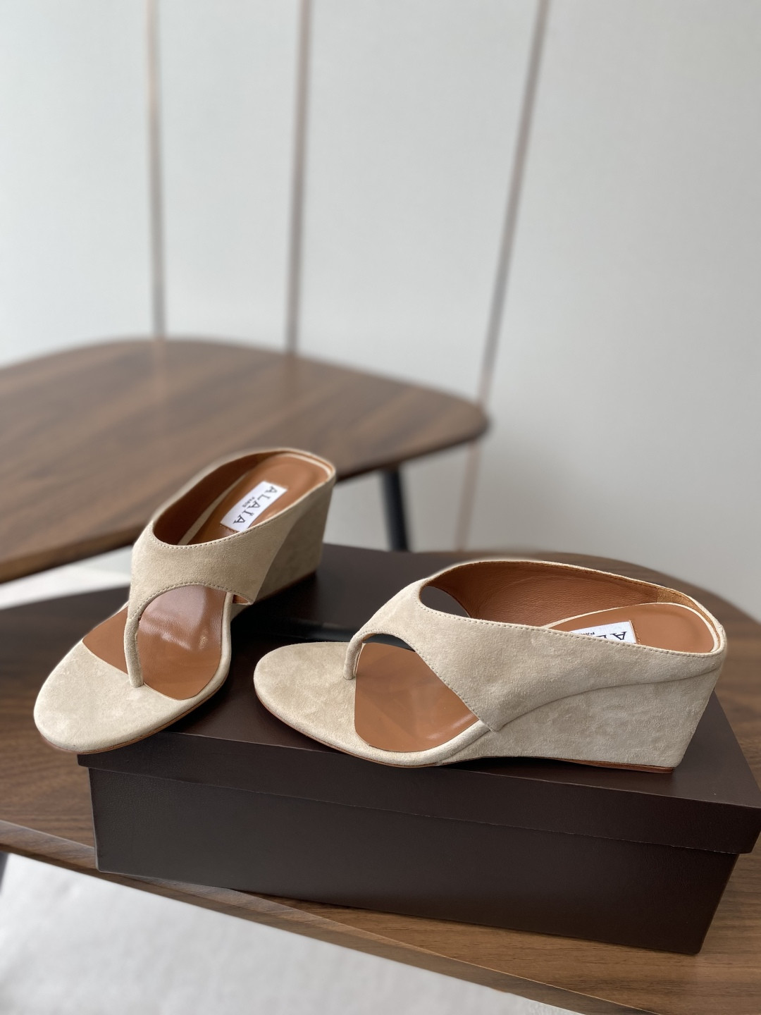 UA Alaia Wedge Cube Satin Sandal(Customized Size 7-10 days production time)