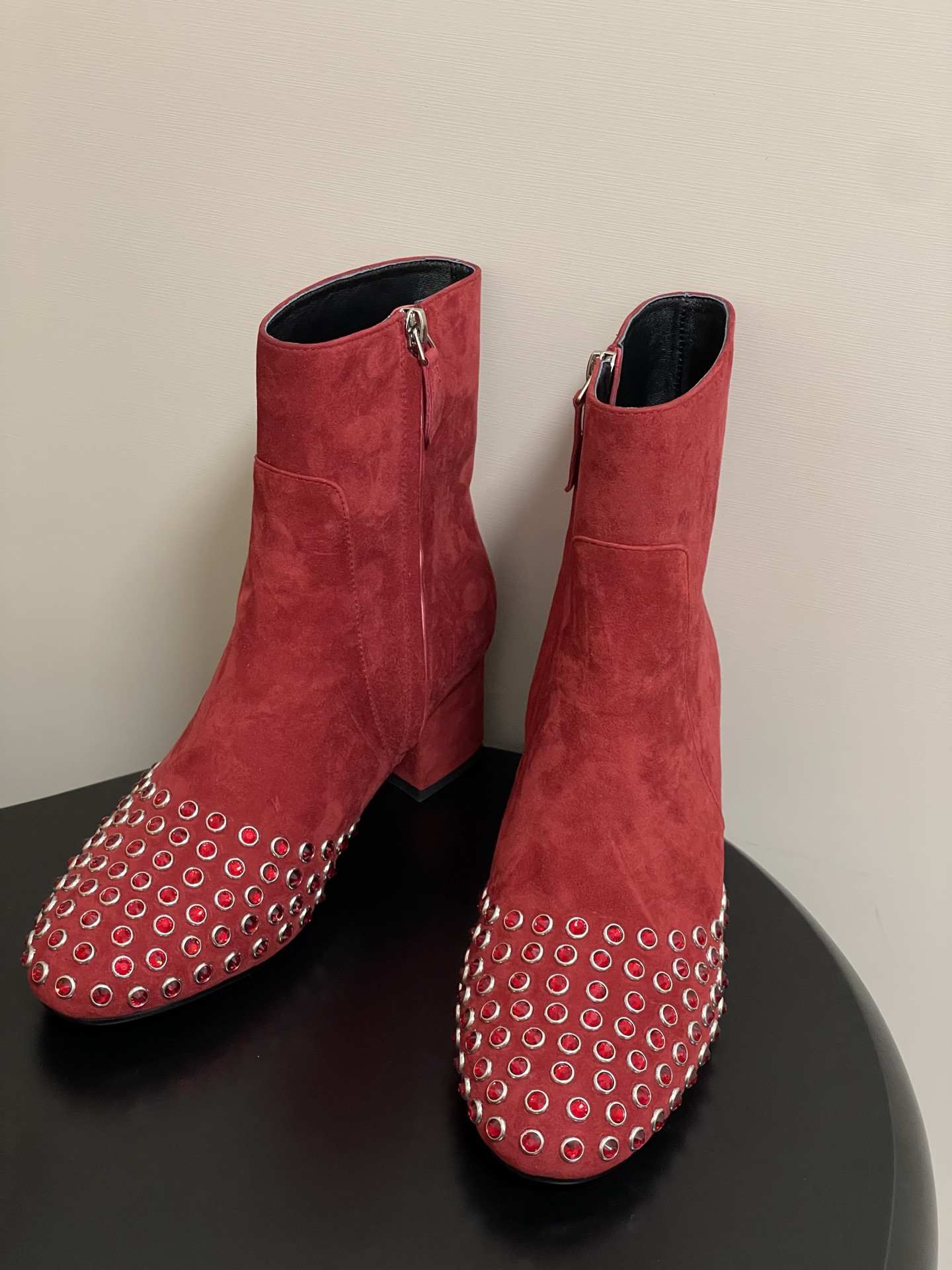 UA Alaia Crystal Diamond Boots 5.5cm Heel(Customized Size 7-10 days production time)