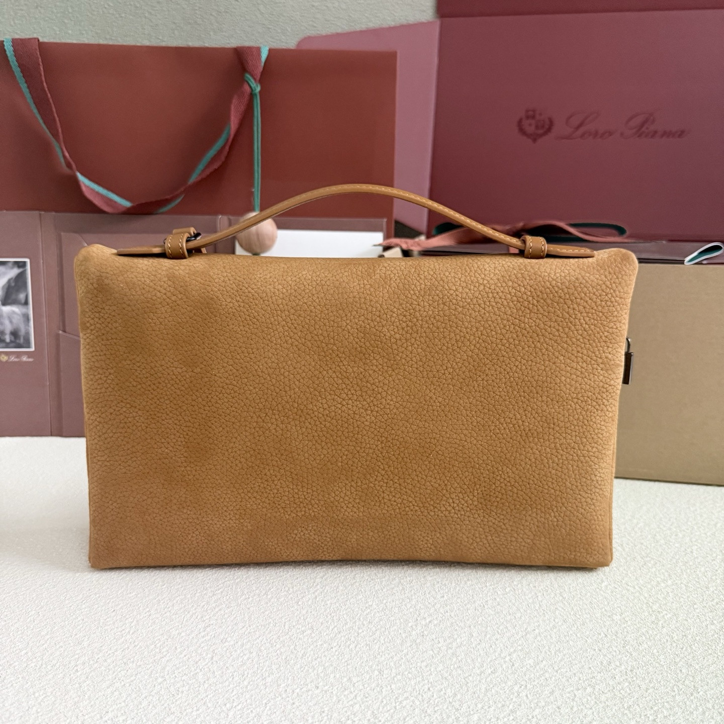 Loro Piana Extra pouch L29 29x18x5cm