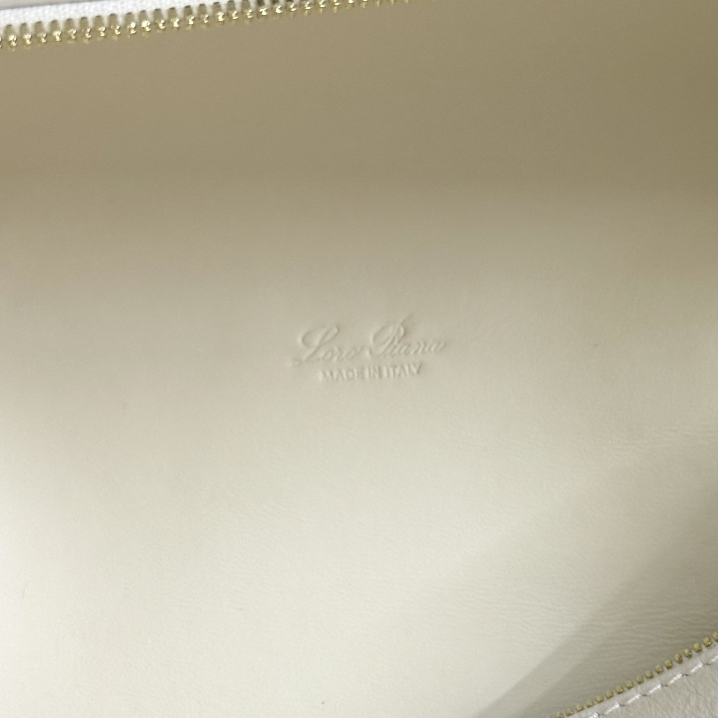 Loro Piana Extra Pocket L27 Ostrich-grained Leather 16x27x10cm