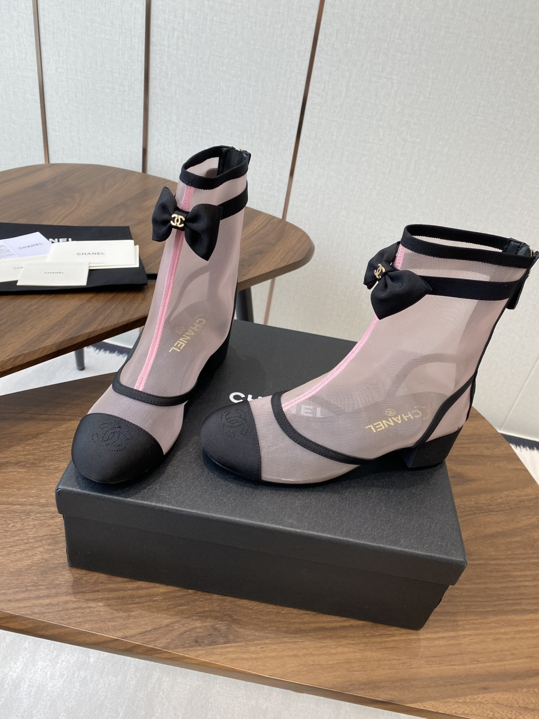 UA Chanel Short Boots 5cm Heel