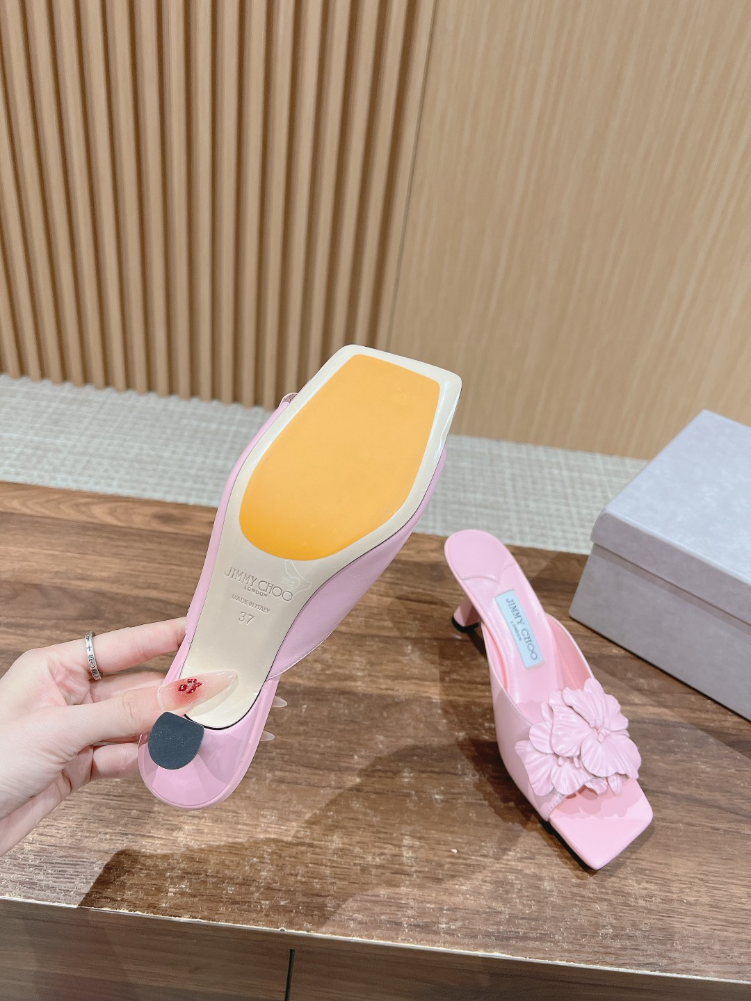 UA Jimmy Choo Slides 6.5cm