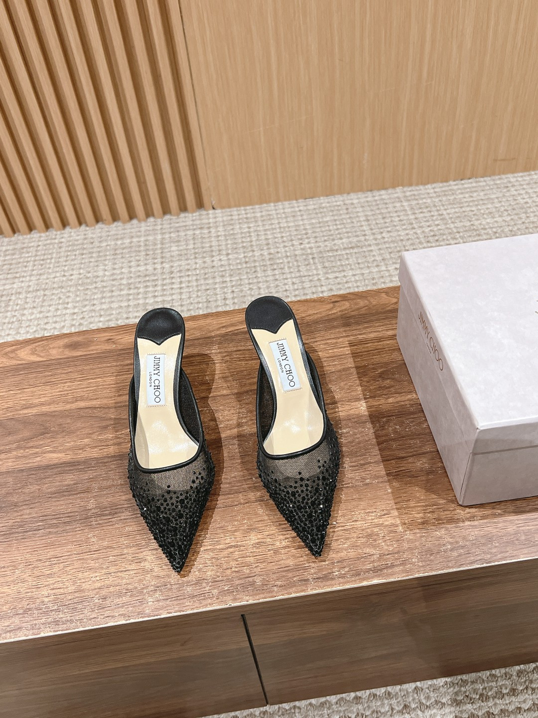 UA Jimmy Choo Vivi Mules 6.5cm