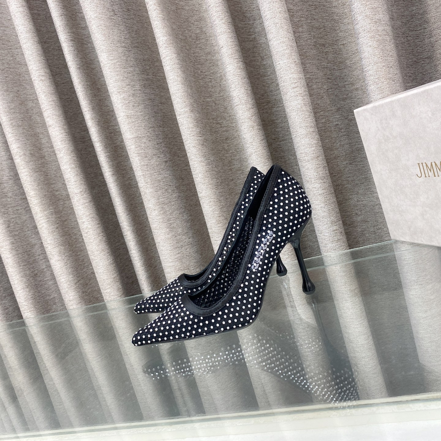 UA Jimmy Choo Ixia Mesh Pumps 8.5cm
