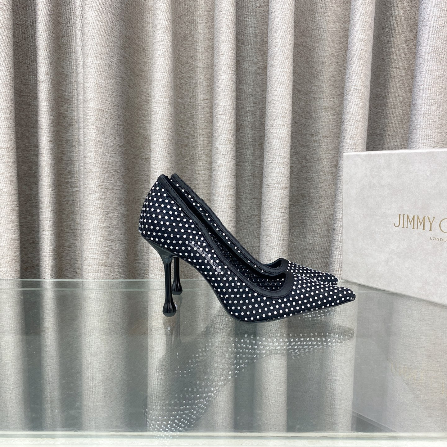 UA Jimmy Choo Ixia Mesh Pumps 8.5cm