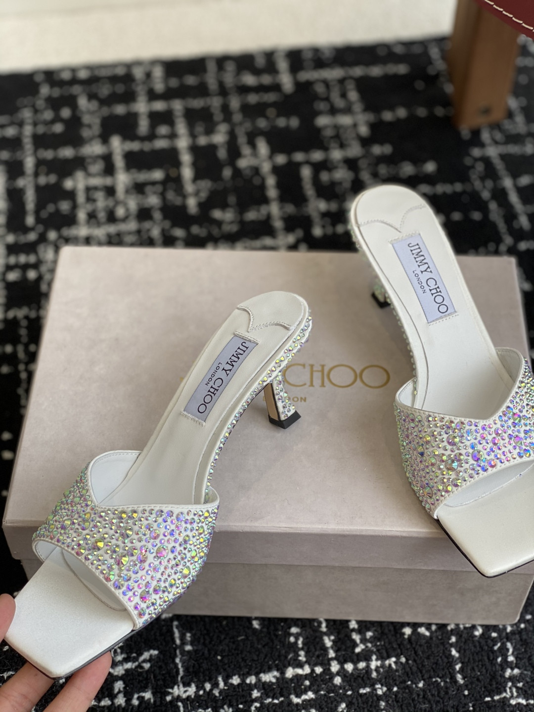 UA Jimmy Choo Slides 4.5cm