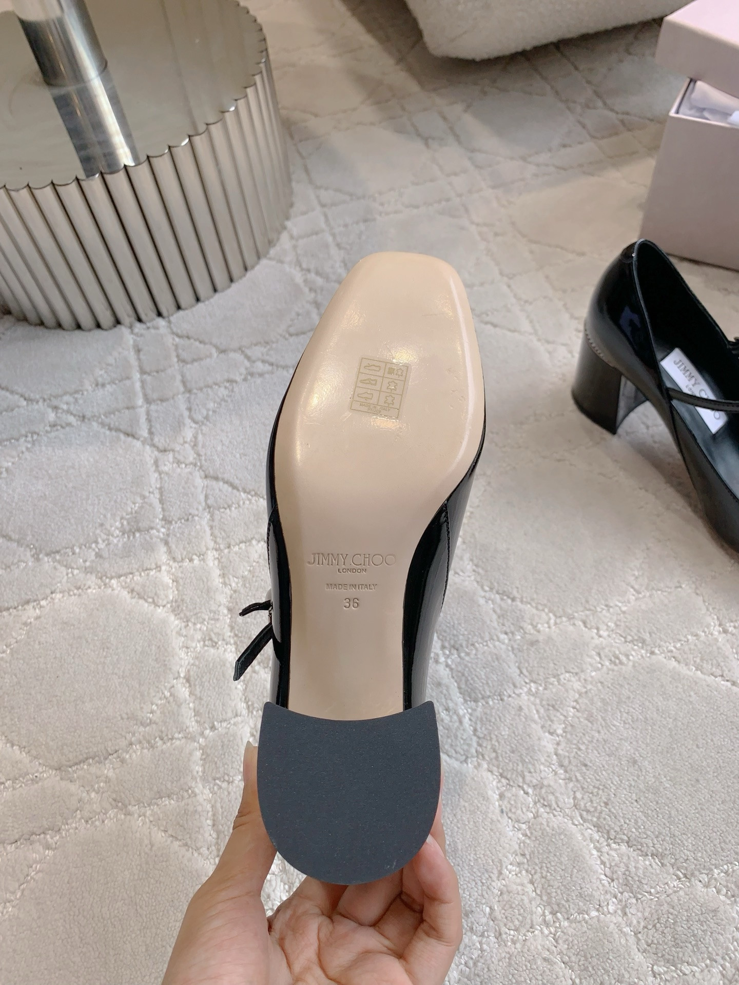 UA Jimmy Choo Wave Mary Jane 7cm