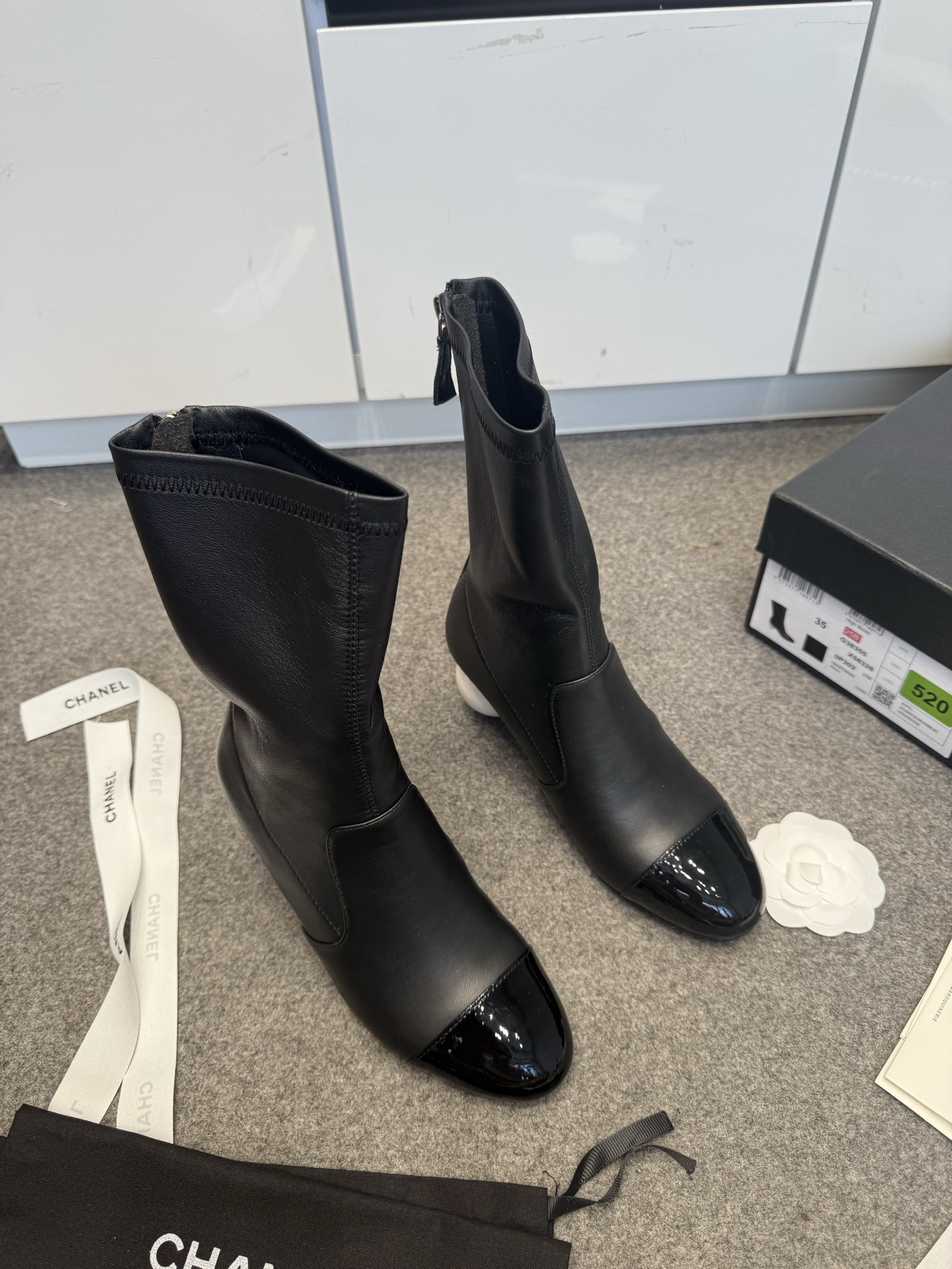 UA Chanel Mid-Calf Boots 6.5cm Heel