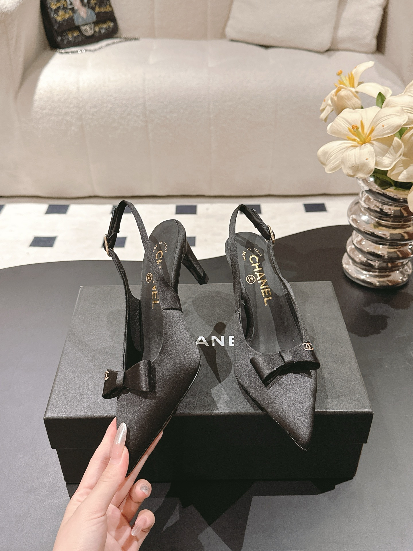 UA Chanel Slingbacks 7.5cm Heel